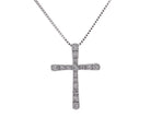 1/3ct. t.w. Diamond Cross Pendant in 10K White Gold