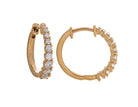 1/2ct. t.w. Diamond Hoop Earrings in 14K Yellow Gold