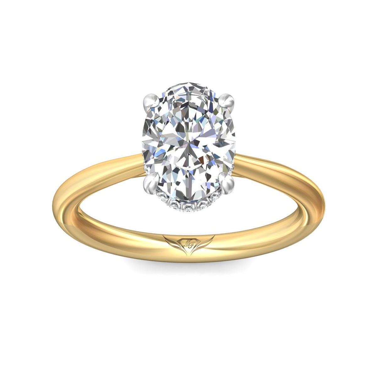 .06ct. t.w. Diamond Engagement Ring in 14K Yellow and White Gold