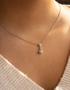 1 1/2ct. t.w. Newborn Lab Created Diamond Skyset Fashion Pendant in 14K White Gold