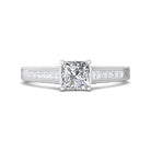 1/2ct. t.w. Princess Cut Diamond Engagement Ring in 14K White Gold