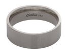 6mm Flat Plain Wedding Ring in 14K White Gold