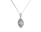 1/4ct. t.w. Marquise Shape Diamond Fashion Pendant in 14K White Gold