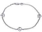 1/8ct. t.w. Kessler 81 Round Diamond Bracelet in Sterling Silver
