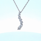 1ct. t.w. Diamond Journey Pendant in 14K White Gold