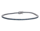 2 7/8ct. t.w. Blue Diamond Bracelet in 14K White Gold