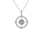 1/5ct. t.w. Kessler 81 Diamond Compass Pendant in Sterling Silver