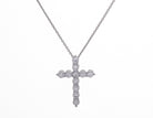 1/2ct. t.w. Diamond Cross Pendant in 14K White Gold