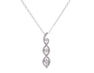 1/7ct. t.w. 3-Stone Kessler 81 Diamond Infinity Pendant in Sterling Silver