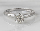 3/4ct. Round Cut Solitaire Diamond Engagement Ring in 14K White Gold