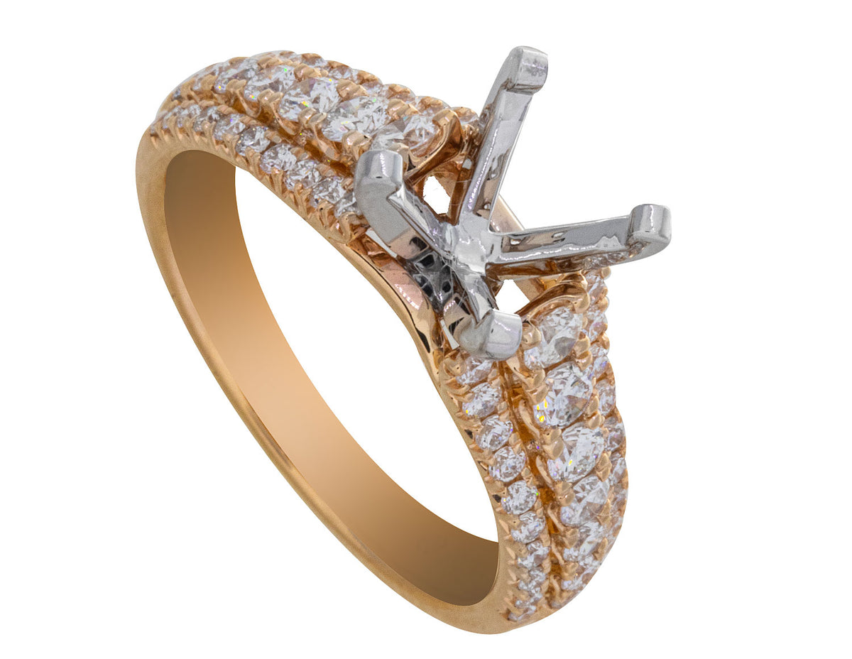 3/4ct. t.w. Diamond Engagement Ring in 14K Yellow Gold