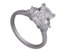3 5/8ct. t.w. Radiant Cut Newborn Lab Created Diamond Engagement Ring in 14K White Gold