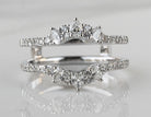 1/2ct. t.w. Diamond Wedding Guard in 14K White Gold
