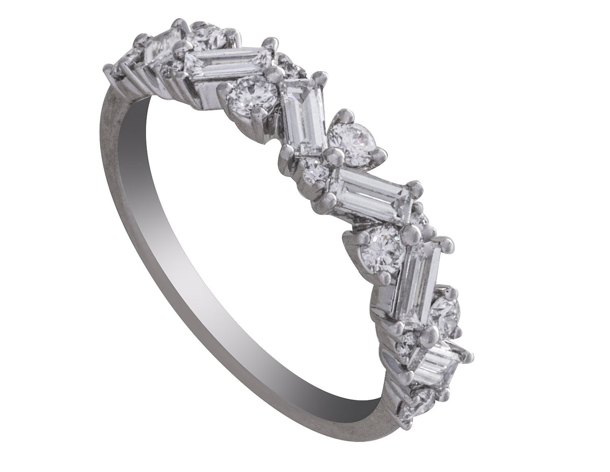 3/4ct. t.w. Diamond Anniversary Ring in 14K White Gold