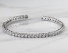 5 1/2ct. t.w. Newborn Lab Created Diamond Cuff Bangle Bracelet in 14K White Gold