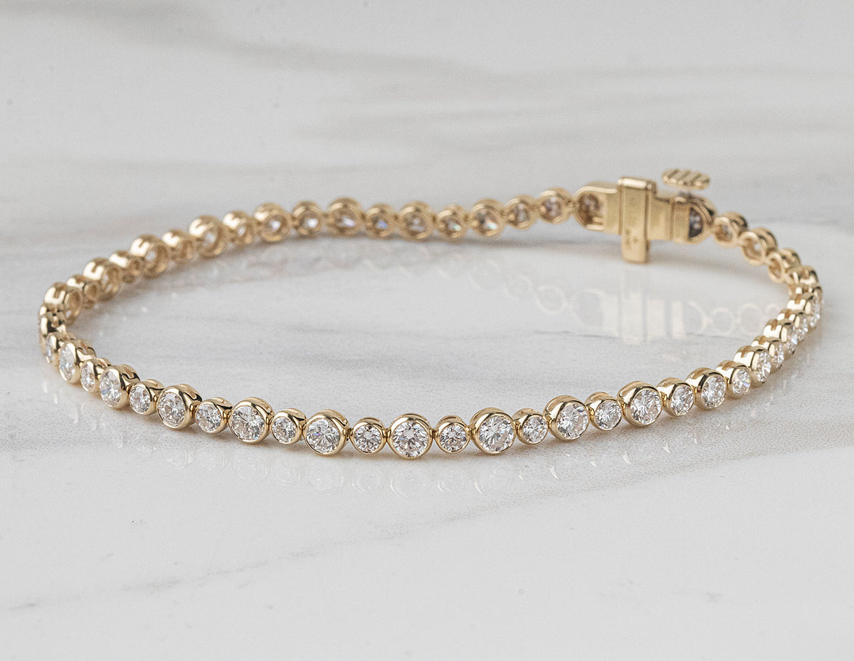 4ct. t.w. Newborn Lab Created Diamond Tennis Bracelet in 14K Yellow Gold