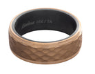 Comfort Fit Gents Wedding Ring in 14K Yellow Gold and Tantalum
