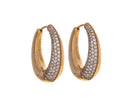 1 1/4ct. t.w. Diamond Hoop Earrings in 14K Yellow Gold