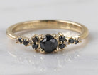 1/2ct. t.w. Black and White Diamond Promise Ring in 10K Yellow Gold