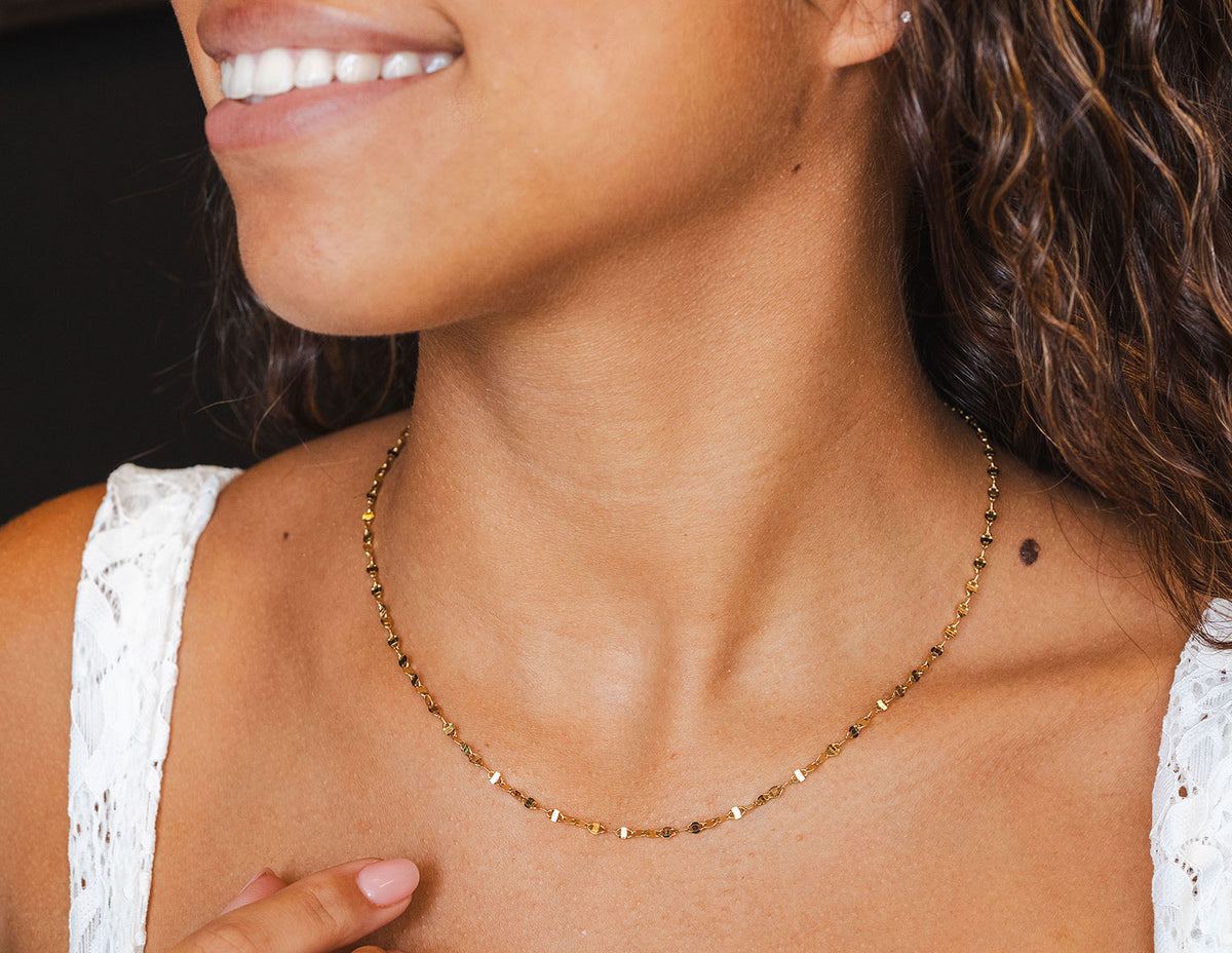 18" Gold Ion-Plated Stainless Steel Mariner Link Chain