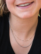 18" Diamond Cut Bead Chain in Sterling Silver