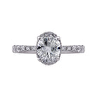 1/2ct. t.w. Round Cut Diamond Engagement Ring in 14K White Gold