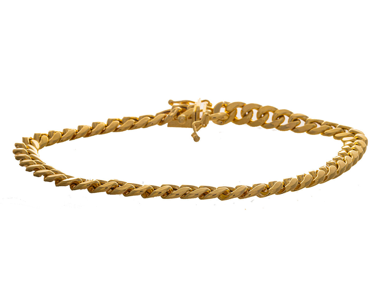 8" Miami Cuban Bracelet in 14K Yellow Gold