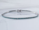 2 7/8ct. t.w. Blue Diamond Bracelet in 14K White Gold