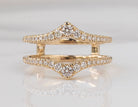 2/5ct. t.w. Diamond Wedding Guard Ring in 14K Yellow Gold
