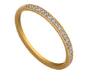 1/6ct. t.w. Diamond Beadset Channel Anniversary Ring in 14K Yellow Gold