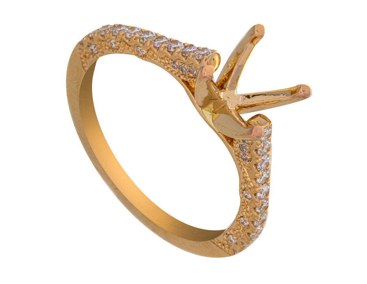 1/3ct. t.w. Diamond Engagement Ring in 14K Yellow Gold