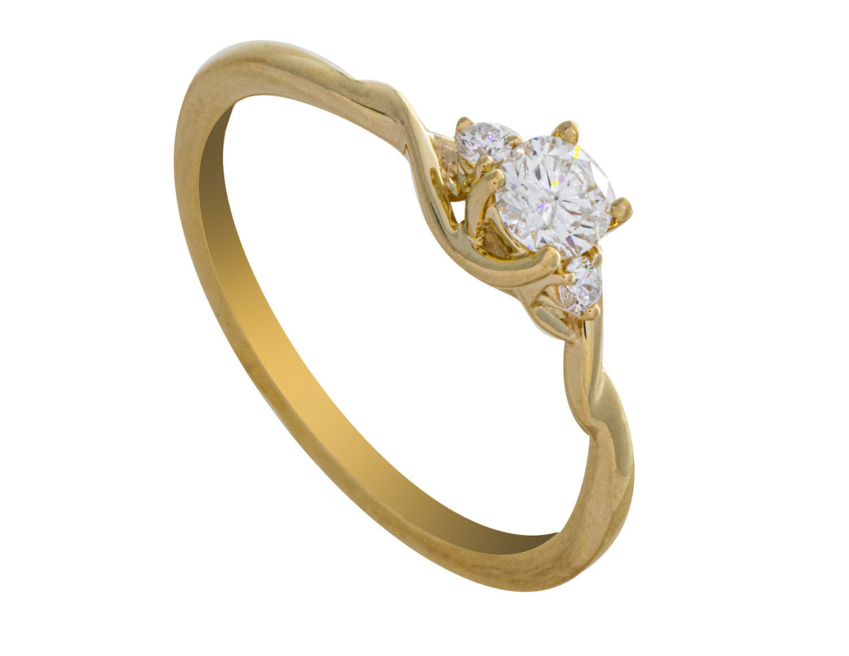 1/4ct. t.w. Diamond Promise Ring in 10K Yellow Gold