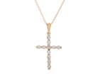 2/5ct. t.w. Diamond Cross Pendant in 10K Yellow Gold