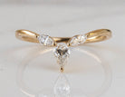 1/3ct. t.w. Diamond Curved Wedding Ring in 14K Yellow Gold