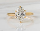 3 1/3ct. t.w. Oval Cut Newborn Lab Created Diamond Engagement Ring in 14K Yellow Gold