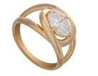 1 1/2ct. Oval Cut Newborn Lab Created Diamond East-West Solitaire Engagement Ring in 14K Yellow Gold