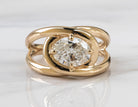 1 1/2ct. Oval Cut Newborn Lab Created Diamond East-West Solitaire Engagement Ring in 14K Yellow Gold