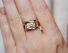 1 1/2ct. Oval Cut Newborn Lab Created Diamond East-West Solitaire Engagement Ring in 14K Yellow Gold
