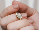 1 1/2ct. Marquise Cut Newborn Lab Created Diamond East-West Engagement Ring in 14K Yellow Gold