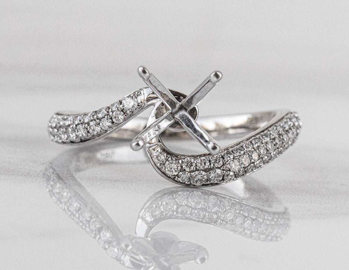1/3ct. t.w. Diamond Engagement Ring in 14K White Gold