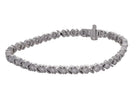 1ct. t.w. Newborn Lab Created Infinity Link Bracelet in Sterling Silver