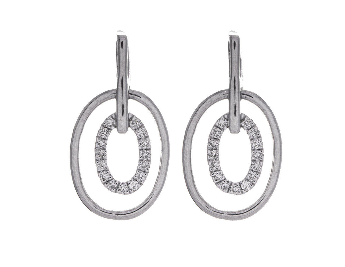 1/10ct. t.w. Diamond Dangle Earrings in Sterling Silver