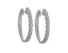 1/4ct. t.w. Diamond Hoop Earrings in Sterling Silver