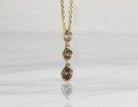 1/3ct. t.w. 3-Stone Brown Oval Cut Diamond Pendant in 14K Yellow Gold