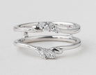 1/5ct. t.w. Marquise Cut Diamond Wedding Guard Ring in 14K White Gold