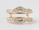 3/4ct. t.w. Diamond Wedding Guard Ring in 14K Yellow Gold