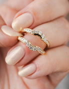 3/4ct. t.w. Diamond Wedding Guard Ring in 14K Yellow Gold