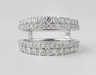 1ct. t.w. Diamond Wedding Guard Ring in 14K White Gold