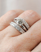 1ct. t.w. Diamond Wedding Guard Ring in 14K White Gold