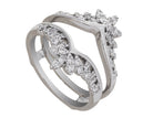 1/3ct. t.w. Diamond Wedding Guard Ring in 14K White Gold